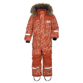 Комбинезон DIDRIKSONS POLARBJORNEN PR KID'S COVERALL 506 снегири на оранжевом, 504365, Вариант УТ-00353456: 100 , изображение  - НаВелосипеде.рф