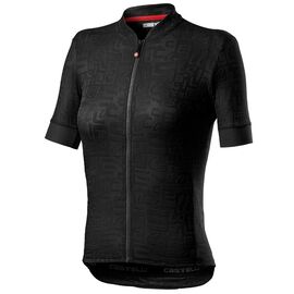 Веломайка Castelli PROMESSA JACQUARD, женская, короткий рукав, черный, 4521055, Вариант УТ-00353525: Размер: M, Цвет: черный, изображение  - НаВелосипеде.рф