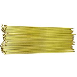 Спицы велосипедные TRIX, 14G, комплект спиц, с ниппелем, сталь, золотистые, golden, Вариант УТ-00353662: Длина: 236, Цвет: золотистый, изображение  - НаВелосипеде.рф