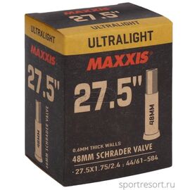 Камера велосипедная MAXXIS ULTRALIGHT, 27.5X1.75/2.4 (44/61-584), 0.6 LSV48 (B-C), EIB00139700, изображение  - НаВелосипеде.рф