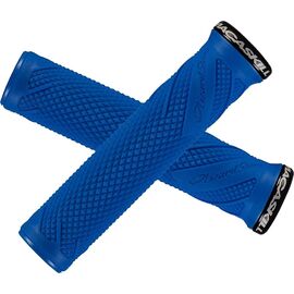 Ручки на руль Lizard Skins Danny MacAskill Lock-On Deja, длина 136 мм, синий, LOMAC400, изображение  - НаВелосипеде.рф