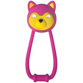 Фонарик велосипедный задний KLS TEDDY розовый силиконовый, 2 LED, режимы: 100% (80ч), мигающий (125ч), 74175, изображение  - НаВелосипеде.рф