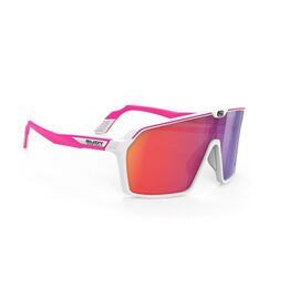 Очки Rudy Project SPINSHIELD White/Pink Fluo Matt - Multilaser Red, SP723858-0004, изображение  - НаВелосипеде.рф