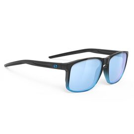Очки велосипедные Rudy Project OVERLAP, Black Fade Crystal Azur Gloss - Multilaser Ice, SP776842-0011, изображение  - НаВелосипеде.рф