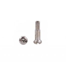 Ниппель для спиц HT Alu 2.0 x 16mm Silver (100), JY-023SLV, изображение  - НаВелосипеде.рф