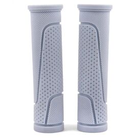 Грипсы Vinca Sport резиновые серые, длина 125 мм, инд. упак., H-G 63 grey, изображение  - НаВелосипеде.рф