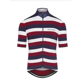 Велоджерси Café Du Cycliste Francine, короткий рукав, белый-красный-синий, 3700955333815, Вариант УТ-00293176: Размер: M, изображение  - НаВелосипеде.рф