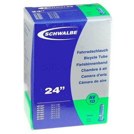 Велокамера Schwalbe AV10, 24"х1.50-2.50, 40/62-507/520, Schraeder, 10421310, изображение  - НаВелосипеде.рф