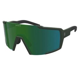 Очки SCOTT Shield kaki green/green chrome, ES275380-6312121, изображение  - НаВелосипеде.рф