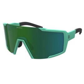 Очки SCOTT Shield soft teal green/green chrome, ES275380-7486121, изображение  - НаВелосипеде.рф