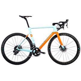 Велосипед шоссейный Chapter 2 TERE Disc Sram Force AXS Cosmic SL32, 28", оранжевый-голубой, 2022, 118072FORCE, Вариант УТ-00357713: Размер: L (170-180 см), Цвет: оранжевый-голубой, изображение  - НаВелосипеде.рф