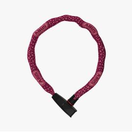 Замок вело ABUS, цепь на ключе 6806K/85см 6мм, класс защиты 6/15 cherry heart вишневый,  05-0090288, изображение  - НаВелосипеде.рф