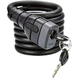 Замок вело Abus на ключе Steel-O-flex 5510C/180см BK SCLL Numero  класс защиты 3/15 с крепленим, черный ABUS, 05-008616, изображение  - НаВелосипеде.рф