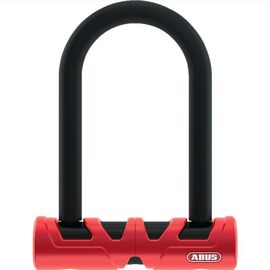 Замок вело скоба ABUS на ключе 420/150HB140мм+USH Ultimate  класс защиты 12/15 с крепленим, красный с черным, 05-008168, изображение  - НаВелосипеде.рф