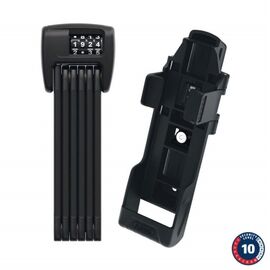 Замок вело ABUS складной кодовый 4х разр 6000C/90см BK SH BORDO Combo класс защиты 10/15 с крепленим, черный,05-0067599, изображение  - НаВелосипеде.рф