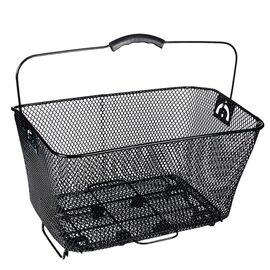 Велокорзина 4BIKE BL-A-032, на багажник, быстросъемная, черная, ARV000378, изображение  - НаВелосипеде.рф