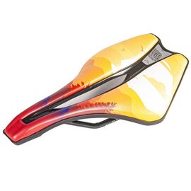 Седло велосипедное Enlee DS-30G, ширина 150 мм, с цветным принтом, ARV000466, изображение  - НаВелосипеде.рф