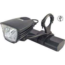 Фонарь передний BENEX 1 светодиод,2режима,Li-Ion аккум,USB, черный, ET-3150, изображение  - НаВелосипеде.рф