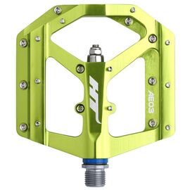 Педали велосипедные HT AE03, 102х96х11мм, Apple Green, AE03XX2J24G1X1, изображение  - НаВелосипеде.рф