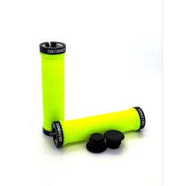 Грипсы Colt Bikes FLAT 130мм, neon yellow, Lock-On, CBFLATYN, изображение  - НаВелосипеде.рф