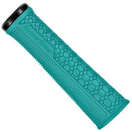 Ручки велосипедные Lizard Skins Gradient Lock-On Teal, 135 мм, LOGRA420, изображение  - НаВелосипеде.рф