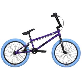 Велосипед Stark Madness BMX 4, 20", 2024, HQ-0014375, Вариант УТ-00360917: Цвет: серо-фиолетовый/черный/синий, изображение  - НаВелосипеде.рф