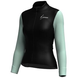 Веломайка Biemme CLIMB LADY, длинный рукав, черный/мятный, 2024, A14Q1012L, Вариант УТ-00361575: Размер: L, Цвет: Черный/мятный, изображение  - НаВелосипеде.рф