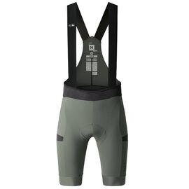 Велотрусы GOBIK GRIT 2.0 MEN EVERGREEN, с лямками, серо-зеленый, 10-02-092-003, Вариант УТ-00361760: Размер: L, Цвет: Серо-зеленый, изображение  - НаВелосипеде.рф