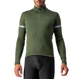 Веломайка Castelli FONDO 2 FZ, длинный рукав, темно-зеленый, 4521513, Вариант УТ-00362543: Размер: L, Цвет: Темно-зеленый, изображение  - НаВелосипеде.рф
