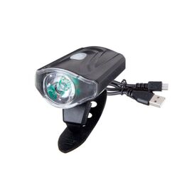 Фара велосипедная TRIX, передняя, 1 диод 0,5W, 50 lm, аккумулятор 3,7V / 550mAh, 3 режима, micro USB, JY-7043, изображение  - НаВелосипеде.рф