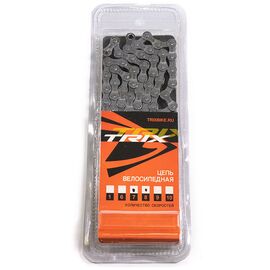 Цепь велосипедная TRIX, для 7/8 скоростей, 1/2"х3/32", 112 звеньев, соединительный пин 7,4мм, коричневая, CH-TX-51-G, изображение  - НаВелосипеде.рф