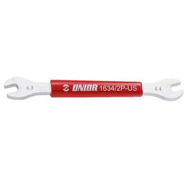 Ключ спицевой UNIOR, Shimano 4,3 и 4,4 мм, красный, 1634/2P-US, изображение  - НаВелосипеде.рф