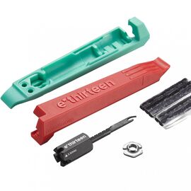 Монтажки с ремкомплектом E Thirteen Tire Lever Plug Kit Red/Seafoam, TR1UNA-128, изображение  - НаВелосипеде.рф