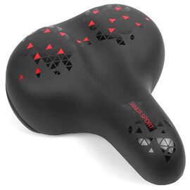 Седло велосипедное Vinca Sport, комфортное, 270*220мм, черное, VS 63 black, изображение  - НаВелосипеде.рф