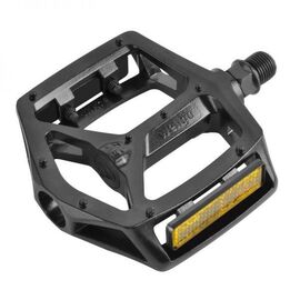 Педали Wellgo PLATFORM алюминиевые, 112x102x28мм, резьба 9/16", полимерные подшипники, черные, B249DU Black, изображение  - НаВелосипеде.рф