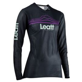Велоджерси женская Leatt MTB Gravity 4.0W Jersey, Black, 2024, 5024130602, Вариант УТ-00365640: Размер: L, Цвет: Black, изображение  - НаВелосипеде.рф