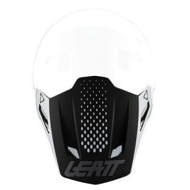 Козырек к шлему Leatt Moto 8.5 Visor, Black/White, 2024, 4024020720, изображение  - НаВелосипеде.рф