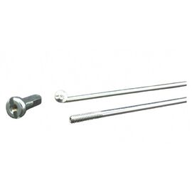 Спицы TBS оцинкованные, 14GX255мм, с ниппелями 1/2", 144 штук, C/14G-255, изображение  - НаВелосипеде.рф
