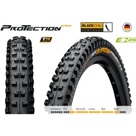 Велопокрышка Continental Der Baron Projekt ProTection Apex, foldable, 27.5x2.6", 3/180Tpi, 970гр, черный, 1013810000, изображение  - НаВелосипеде.рф
