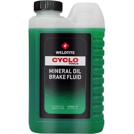 Жидкость тормозная WELDTITE MINERAL BRAKE FLUID минеральная, для дисковых тормозов 1л, 7-03139, изображение  - НаВелосипеде.рф