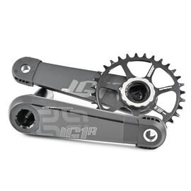 Шатуны E Thirteen LG1 Race Carbon Cranks 160x83mm Black, CS4LRA-100, изображение  - НаВелосипеде.рф