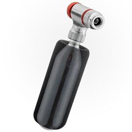 Насос велосипедный RockBros, с балоном CO2, портативный, черный/серебристый/красный, RB-CO2, изображение  - НаВелосипеде.рф