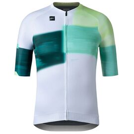 Майка GOBIK CX PRO 3.0 UNISEX YUCCA, короткий рукав, белый/бирюзовый, 10-01-087-005, Вариант УТ-00367118: Размер: L, Цвет: Белый/бирюзовый, изображение  - НаВелосипеде.рф