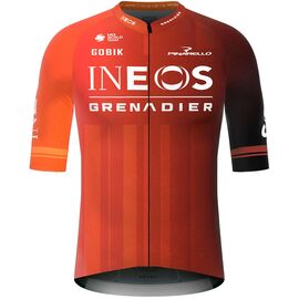 Майка GOBIK REACTIVE UNISEX INEOS GRENADIERS, короткий рукав, красно-оранжевый, 10-01-096-003, Вариант УТ-00367122: Размер: L, Цвет: Красно-оранжевый, изображение  - НаВелосипеде.рф
