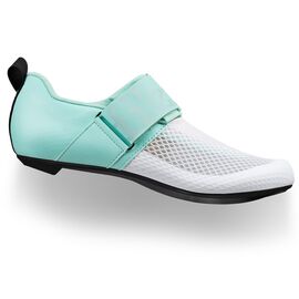 Велотуфли Fizik TRANSIRO HYDRA, триатлон, белый/бирюзовый, TRR5PMR1K, Вариант УТ-00367461: Размер: 37.5, Цвет: Белый/бирюзовый, изображение  - НаВелосипеде.рф