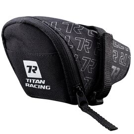 Сумка подседельная Titan Racing Club Port, 13*5.5*7.5cm, крепление на ремешке, Black,1826002000000, изображение  - НаВелосипеде.рф