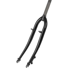 Вилка велосипедная M-Wave, сталь, 28"х1 1/8", шток 240/130мм, резьба V+D, черная, 5-392855, изображение  - НаВелосипеде.рф