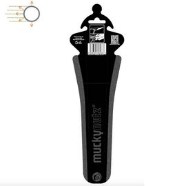 Крыло велосипедное Mucky Nutz Mini Butt Fender Reflective, заднее, черный, MN0248, изображение  - НаВелосипеде.рф