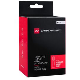 Велокамера Titan Racing, 27.5x1.95-2.125", A/V 50 мм, 2042002001027, изображение  - НаВелосипеде.рф