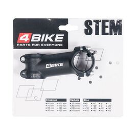 Вынос руля 4BIKE TDS-D507A, алюминиевый, L:80, R:+7°, D:31.8 мм, чёрный, ARV000406, изображение  - НаВелосипеде.рф
